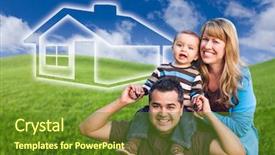  Presentation with rolling hills - PPT layouts having baby layout - mixed race family with ghosted background and a tawny brown colored foreground