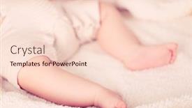  Presentation with baby - Amazing presentation design having baby-legs-on-blanket-closeup backdrop and a lemonade colored foreground