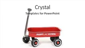  Presentation with theater curtains red draped stage - Presentation theme featuring baby little red wagon horizontal background and a white colored foreground