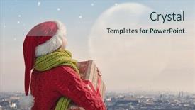  Presentation with child enjoy - Slides consisting of baby moon - merry christmas cute little child background and a lemonade colored foreground