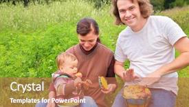  Presentation with musical instruments latin america - Presentation enhanced with baby on nature with music background and a coral colored foreground