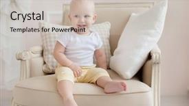  Presentation with baby blessing - Presentation with baby one year old sitting background and a  colored foreground