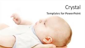  Presentation with protective parent - Amazing slides having protective parents - baby on parent's hands backdrop and a white colored foreground