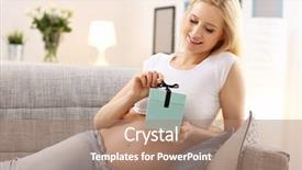  Presentation with pregnant woman in hospital - Cool new slides with baby pictures - picture of happy pregnant woman backdrop and a coral colored foreground