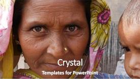  Presentation with indian - PPT layouts featuring baby poor - indian mum with her son background and a tawny brown colored foreground