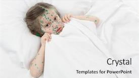  Presentation with premature sick baby incubator - Presentation theme with baby poor - sick girl lying in white background and a  colored foreground