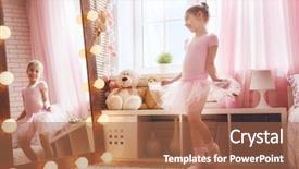  Presentation with dreams - Slide deck featuring baby princess - cute little girl dreams background and a red colored foreground