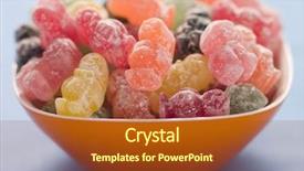  Presentation with 2d echo of the baby - Cool new presentation design with baby shaped jelly sweets backdrop and a  colored foreground