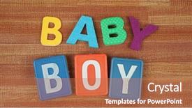  Presentation with baby shower - Theme consisting of baby shower notice background and a red colored foreground