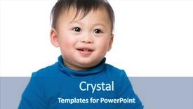  Presentation with baby smile - Audience pleasing presentation design consisting of baby smile backdrop and a ocean colored foreground