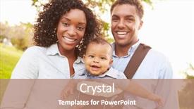  Presentation with walking - Amazing theme having baby son in carrier backdrop and a coral colored foreground