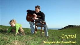  Presentation with daughter - Amazing PPT layouts having baby soon - father and daughter backdrop and a  colored foreground