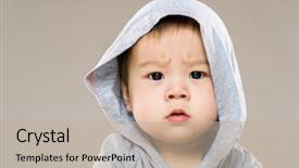  Presentation with feeling useless - Audience pleasing presentation consisting of baby toddler - little boy feeling confused backdrop and a mint green colored foreground