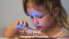  Presentation with mobile home - Amazing slides having baby touching mobile screen - little child girl play backdrop and a tawny brown colored foreground