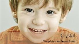  Presentation with 4 years old children and doctor - Slide deck consisting of baby two years old posing background and a coral colored foreground