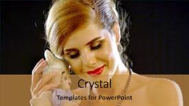  Presentation with black bear - Amazing PPT layouts having baby waiting of young woman backdrop and a  colored foreground