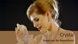  Presentation with children adoption - Cool new presentation design with baby waiting of young woman backdrop and a coral colored foreground