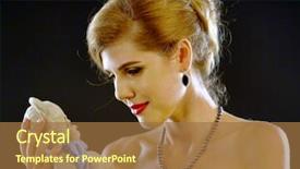  Presentation with children adoption - PPT theme featuring baby waiting of young woman background and a coral colored foreground