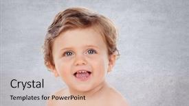  Presentation with baby - Presentation design having baby with one years old background and a  colored foreground
