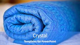 Presentation with baby - Beautiful slide deck featuring babycarrier - closeup of rolled blue baby backdrop and a cobalt blue colored foreground
