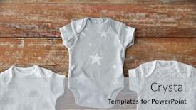  Presentation with clothing - Cool new PPT theme with babyhood-and-clothing-concept-baby backdrop and a light gray colored foreground