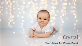  Presentation with festive - Colorful presentation theme enhanced with babyhood-childhood-and-people-concept backdrop and a soft green colored foreground