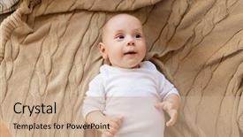  Presentation with childhood - Slides consisting of babyhood childhood and people concept background and a coral colored foreground