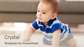  Presentation with childhood - PPT layouts featuring babyhood childhood and people concept background and a lemonade colored foreground