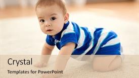  Presentation with childhood - PPT theme having babyhood childhood and people concept background and a lemonade colored foreground