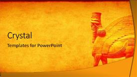  Presentation with deity - Colorful slide deck enhanced with babylon - grunge background with paper texture backdrop and a gold colored foreground