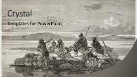  Presentation with tour - Cool new PPT layouts with babylon - kelek on tigris river old backdrop and a light gray colored foreground