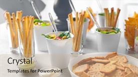  Presentation with baby shower - Audience pleasing slides consisting of babyshower - tasty food for baby shower backdrop and a coral colored foreground