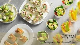  Presentation with baby shower - Cool new presentation theme with babyshower - tasty food for baby shower backdrop and a coral colored foreground