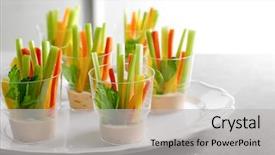  Presentation with baby shower - Cool new theme with babyshower - vegetable sticks for baby shower backdrop and a light gray colored foreground