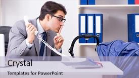  Presentation with baby foot newborn and family - Amazing slide set having babysitting - businessman looking after newborn baby backdrop and a light blue colored foreground