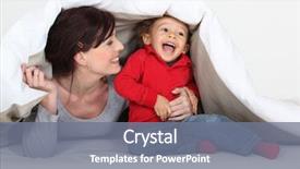  Presentation with woman child - Colorful PPT layouts enhanced with babysitting - woman playing a hiding game backdrop and a gray colored foreground