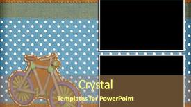  Presentation with scrapbook - Beautiful slides featuring babytemplate - decorative template with photo frames backdrop and a coral colored foreground