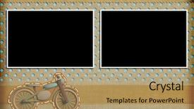  Presentation with scrapbook - Amazing slides having babytemplate - decorative template with photo frames backdrop and a coral colored foreground