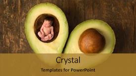  Presentation with sleeping baby - Amazing presentation design having babytemplate - newborn baby sleeping backdrop and a gold colored foreground