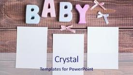  Presentation with work the word in your life - Colorful presentation design enhanced with babytemplate - word baby and white frame backdrop and a sky blue colored foreground