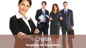  Presentation with group of people - Slide deck featuring bacgraund graguaite education university - woman and group of business background and a tawny brown colored foreground