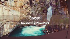  Presentation with election canada - Beautiful theme featuring bach - johnston canyon in banff np backdrop and a  colored foreground