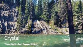  Presentation with tax canada - Colorful PPT theme enhanced with bach - johnston canyon in banff np backdrop and a  colored foreground