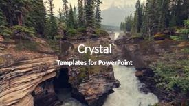  Presentation with canada - Slides consisting of bach - johnston canyon in banff np background and a  colored foreground