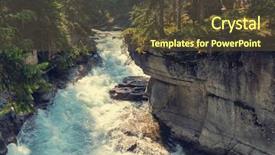  Presentation with canada electoral reform - Slides featuring bach - johnston canyon in banff np background and a  colored foreground