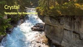  Presentation with cannabis canada - Beautiful presentation design featuring bach - johnston canyon in banff np backdrop and a  colored foreground