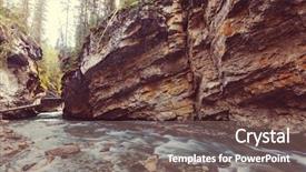  Presentation with british columbia canada - Slides enhanced with bach - johnston canyon in banff np background and a  colored foreground