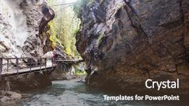  Presentation with british columbia - Slide deck consisting of bach - johnston canyon in banff np background and a  colored foreground