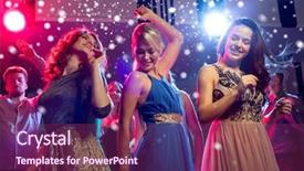  Presentation with celebration - PPT layouts having bachelorette - new year party holidays celebration background and a violet colored foreground