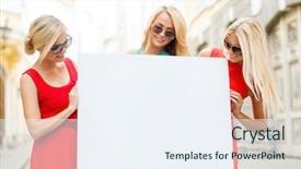  Presentation with summer party - PPT layouts enhanced with bachelorette party - summer holidays travel tourism background and a sky blue colored foreground